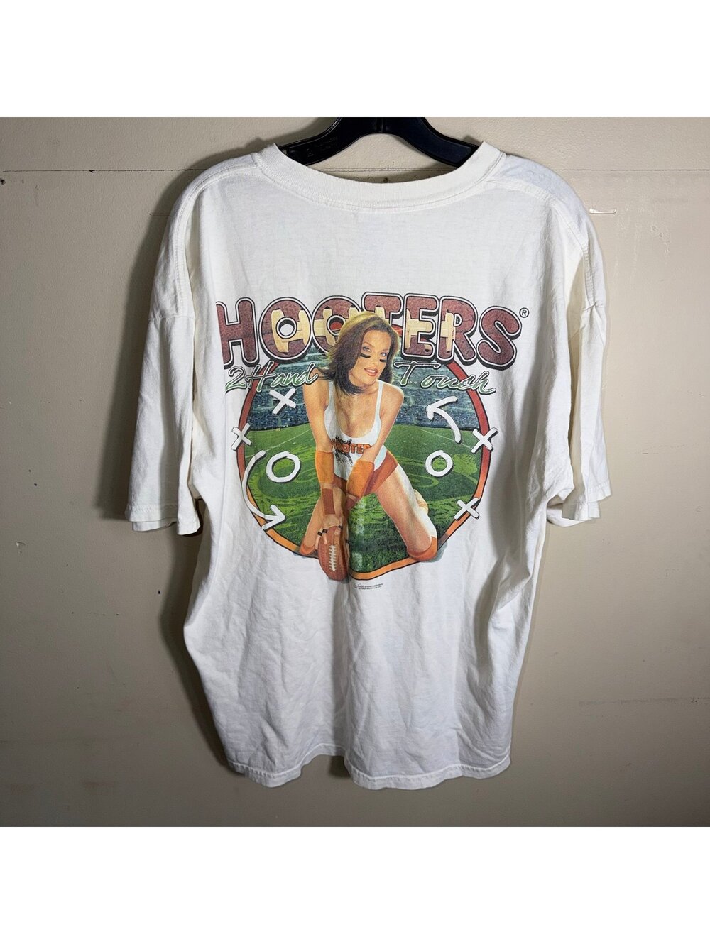 Hooters Grail Football Shirt Mens XL Vtg y2k 90s Rare